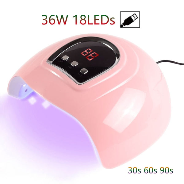 Zexy and Classy - 120W UV LED Nail Lamp for Quick Drying Nails