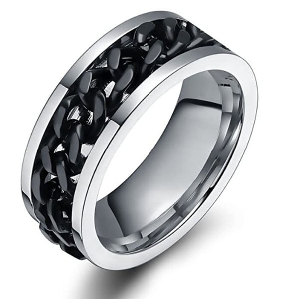 Rotating Chain Ring -Titanium Stainless Steel (Stress Relief)