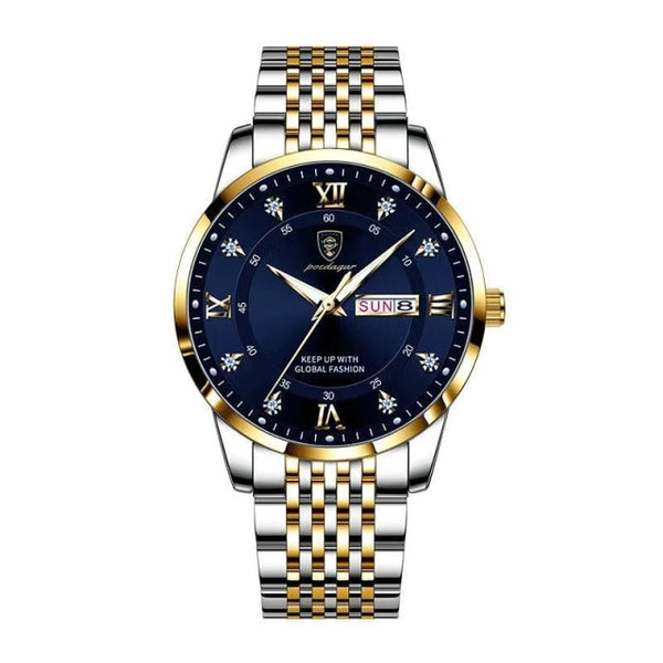 Best Seller - Luxury Push Button - Waterproof Luminous Date Week Sport Wrist Watch