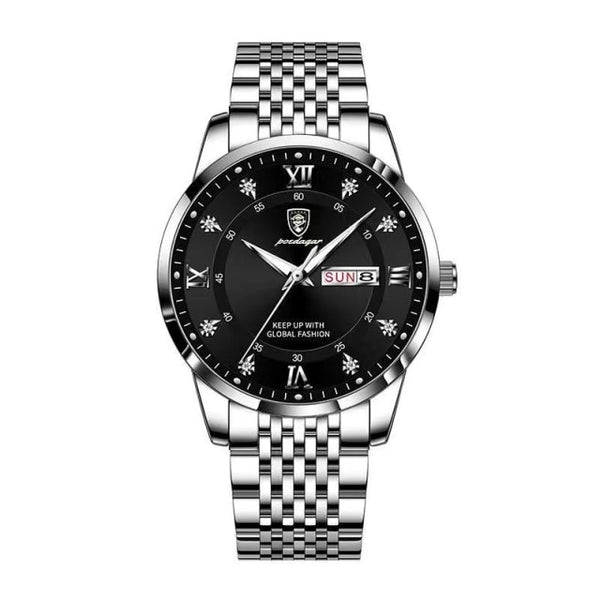 Best Seller - Luxury Push Button - Waterproof Luminous Date Week Sport Wrist Watch