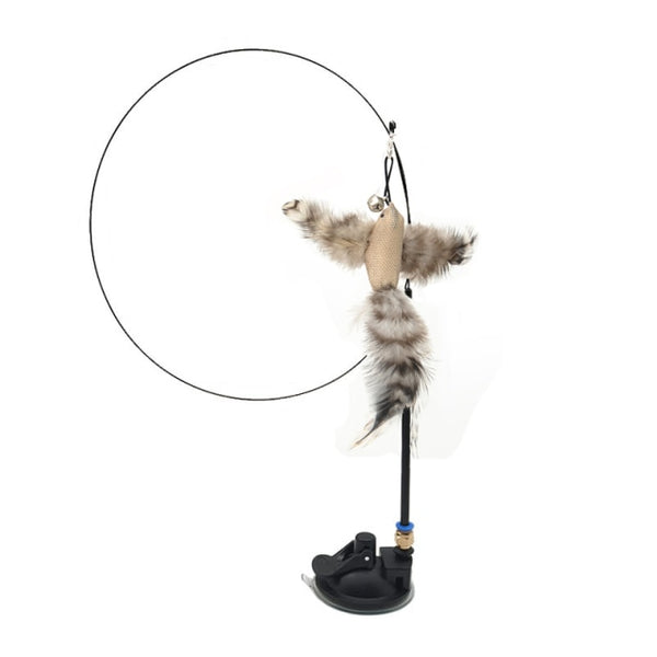 Cat Toy Funny Feather Bird with Bell