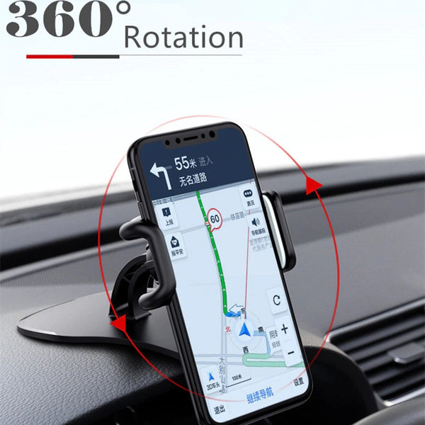 Universal Dashboard Car Phone Holder Easy Clip Mount (iPhone or Android)